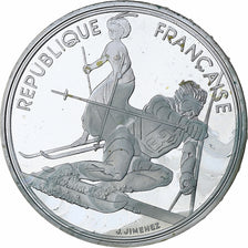 France, 100 Francs, 1992 Olympics, Albertville, Slalom Skiing, 1990, MDP