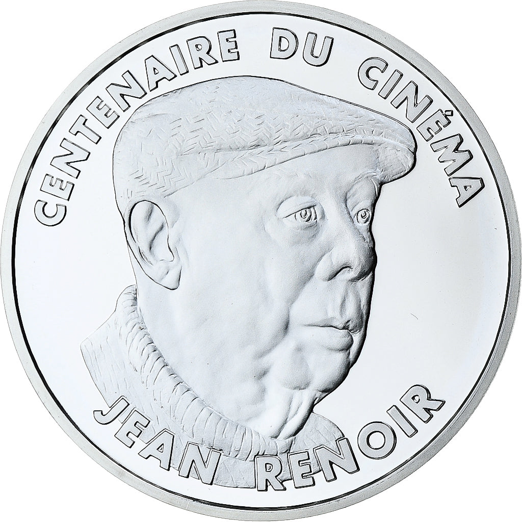 Frankreich, 100 Francs, Jean Renoir, Centenaire du Cinéma, 1995, MDP, Silber