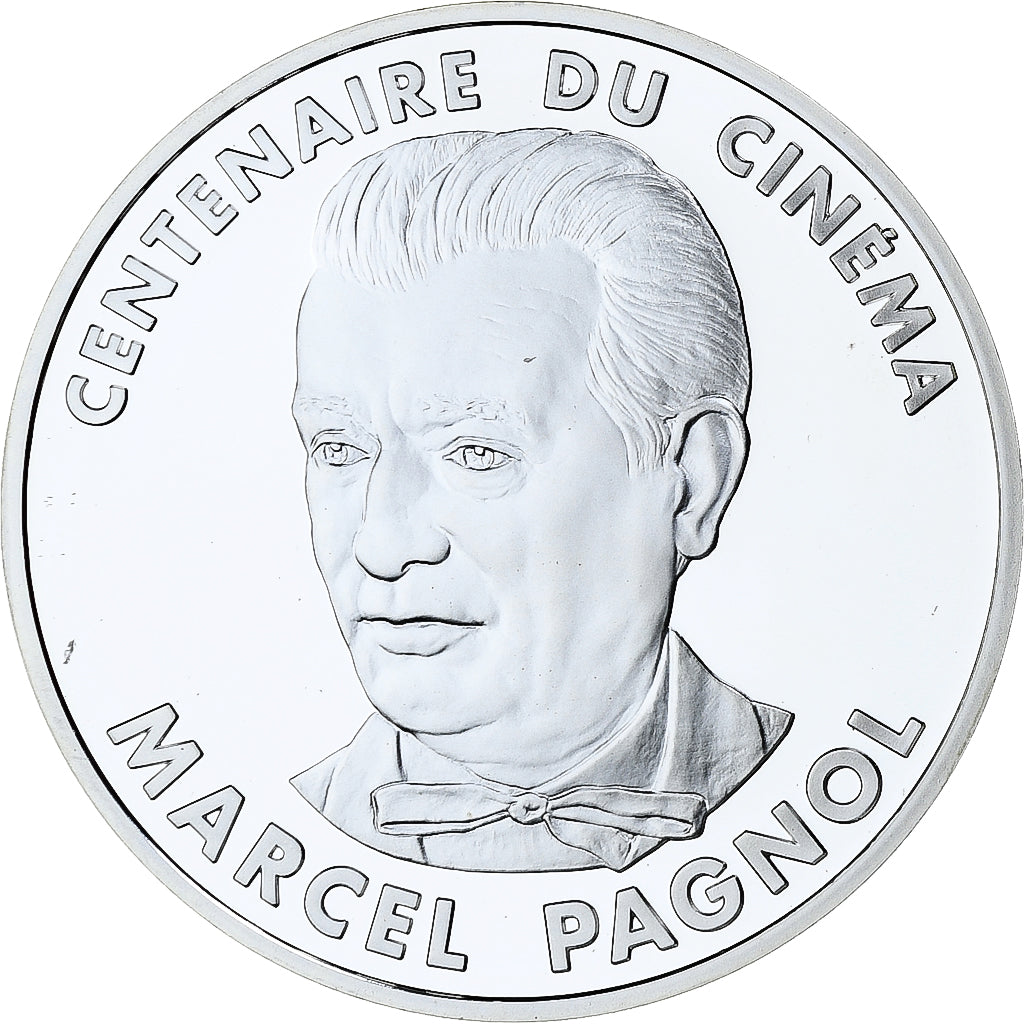 Frankreich, 100 Francs, Marcel Pagnol, Centenaire du Cinéma, 1995, MDP, Silber