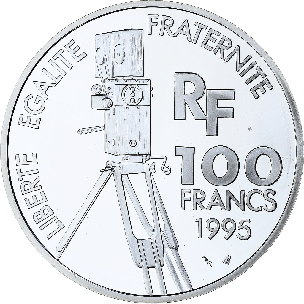 Frankreich, 100 Francs, Marcel Pagnol, Centenaire du Cinéma, 1995, MDP, Silber