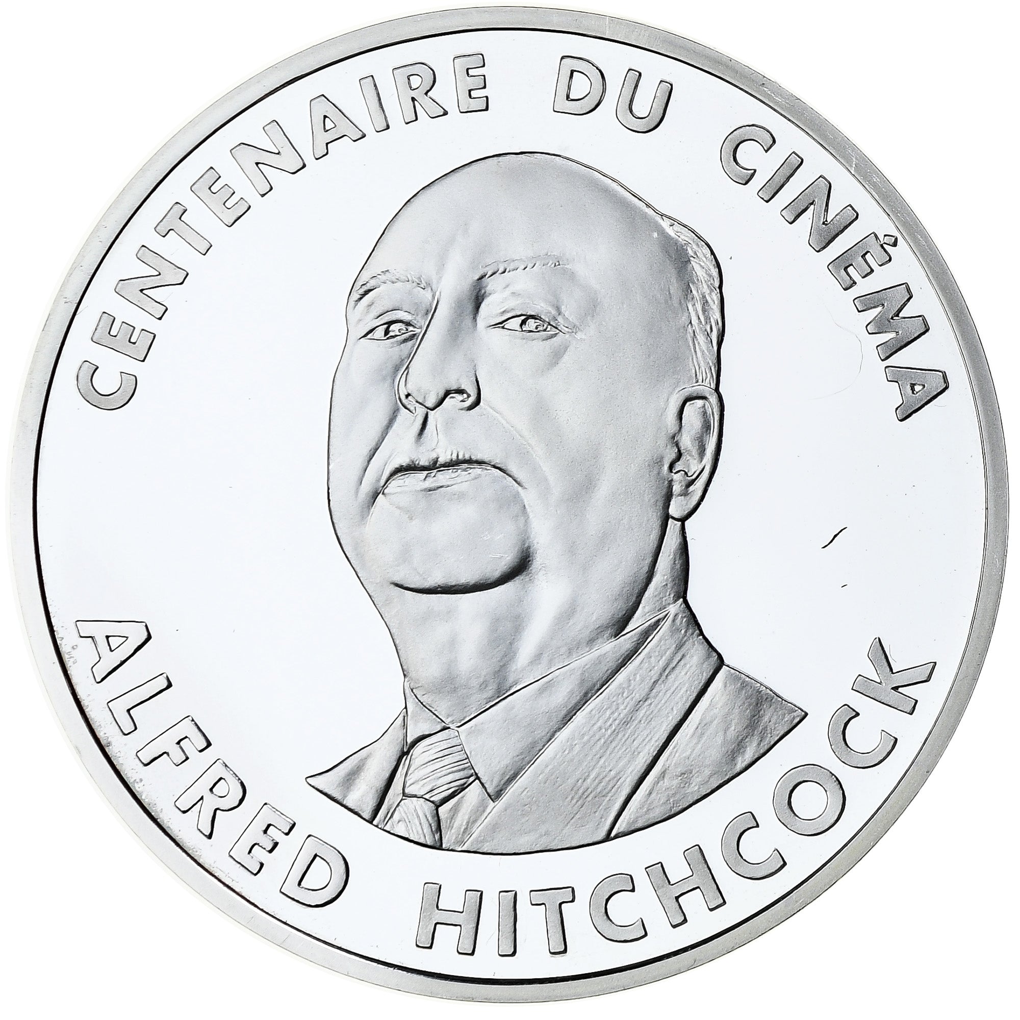 France, 100 Francs, Alfred Hitchcock, Centenaire du Cinéma, 1995, MDP, Silver