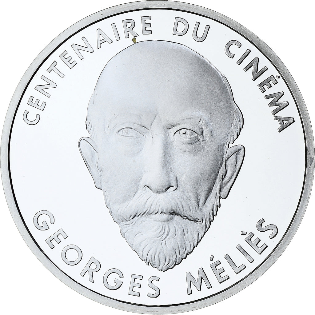 France, 100 Francs, Georges Méliès, Centenaire du Cinéma, 1995, MDP, Silver