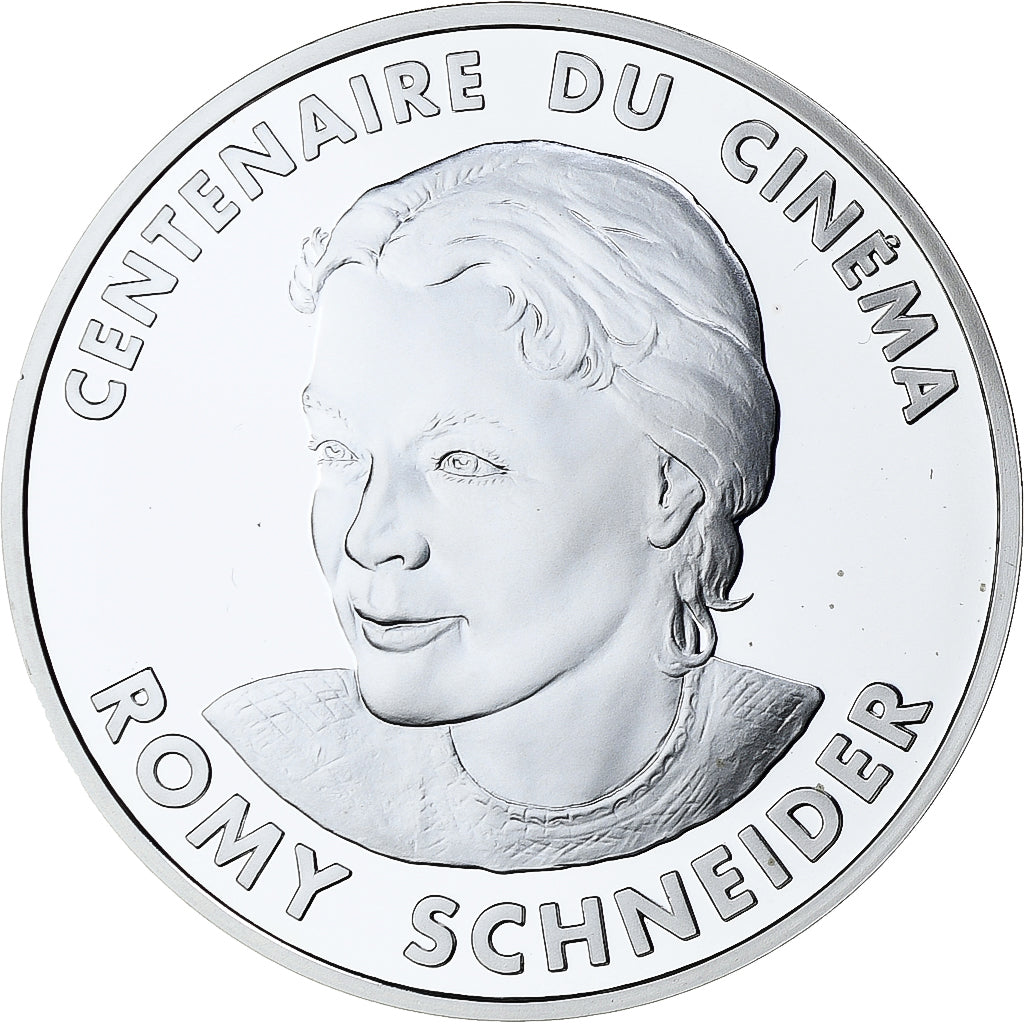 France, 100 Francs, Romy Schneider, Centenaire du Cinéma, 1995, MDP, Silver