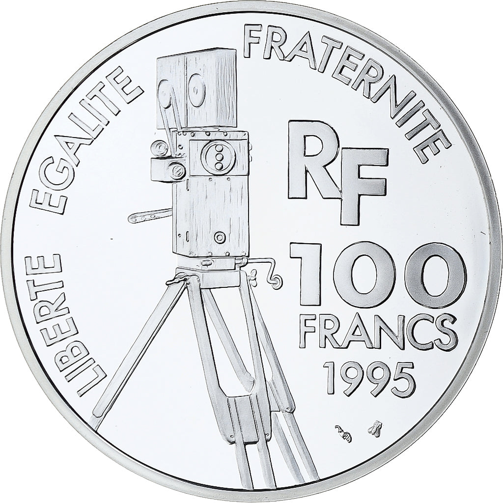 France, 100 Francs, Romy Schneider, Centenaire du Cinéma, 1995, MDP, Silver