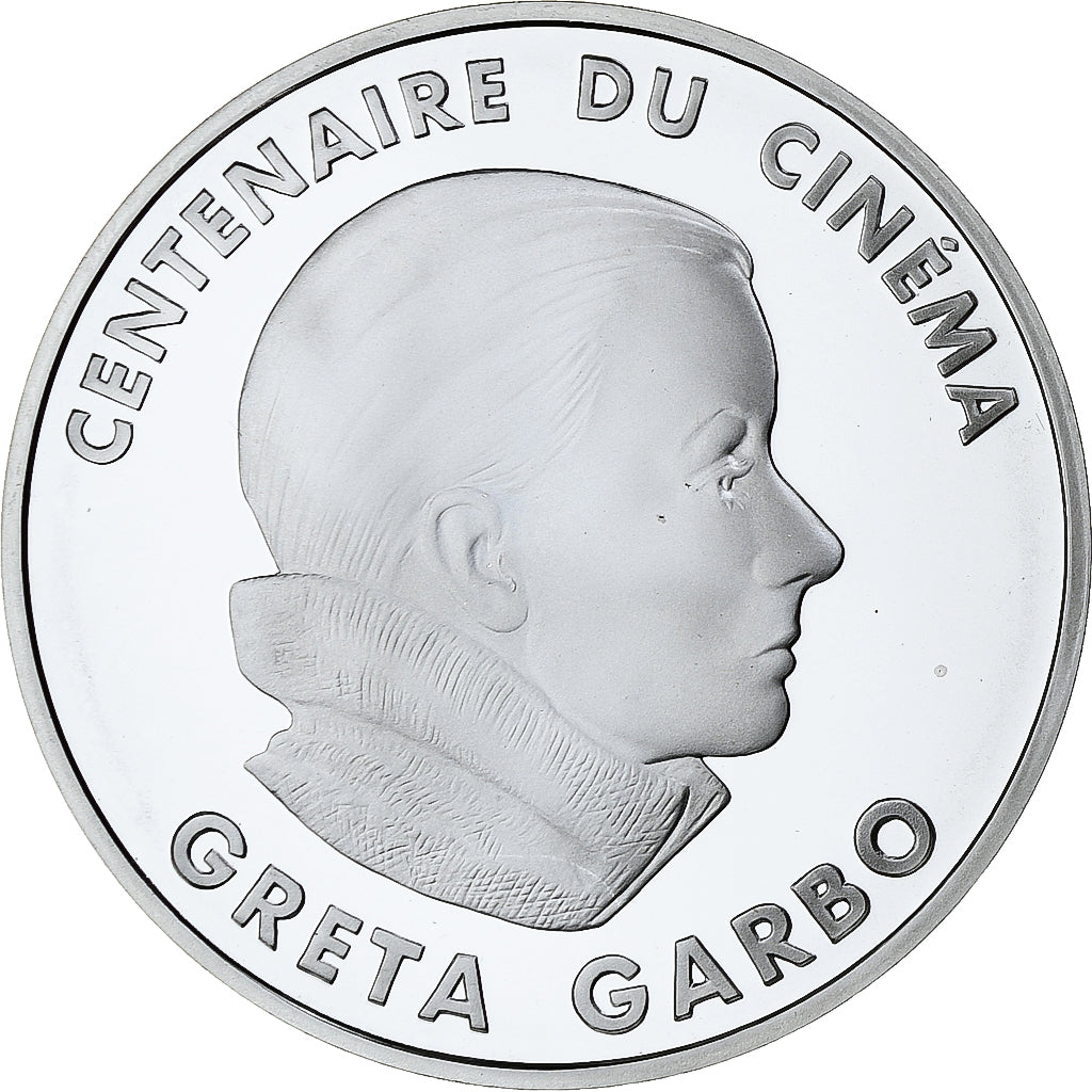 France, 100 Francs, Greta Garbo, Centenaire du Cinéma, 1995, MDP, Silver