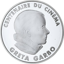 France, 100 Francs, Greta Garbo, Centenaire du Cinéma, 1995, MDP, Silver