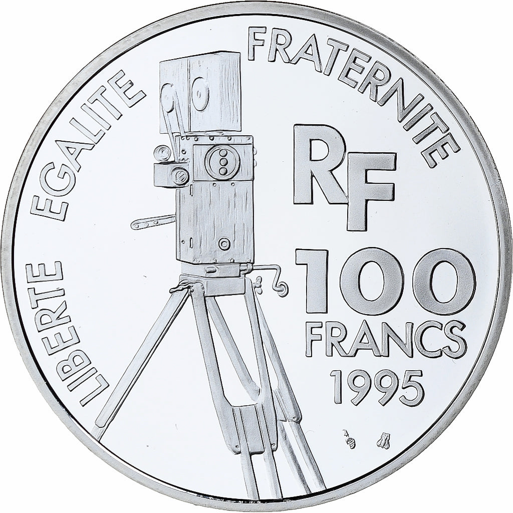 France, 100 Francs, Greta Garbo, Centenaire du Cinéma, 1995, MDP, Silver