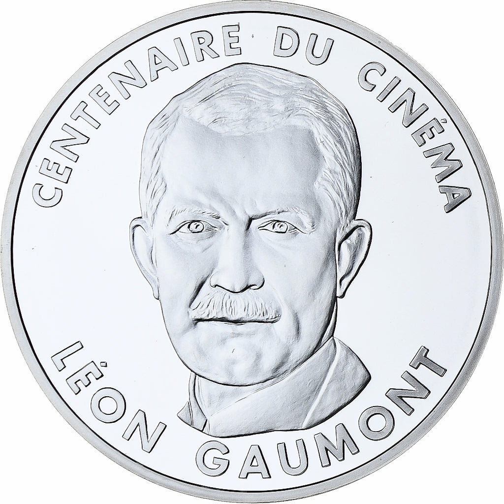 France, 100 Francs, Léon Gaumont, Centenaire du Cinéma, 1995, MDP, Argent, FDC