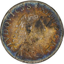France, Louis XIV, 4 Sols des Traitants, 1676, Vimy, Silver, VF(30-35)