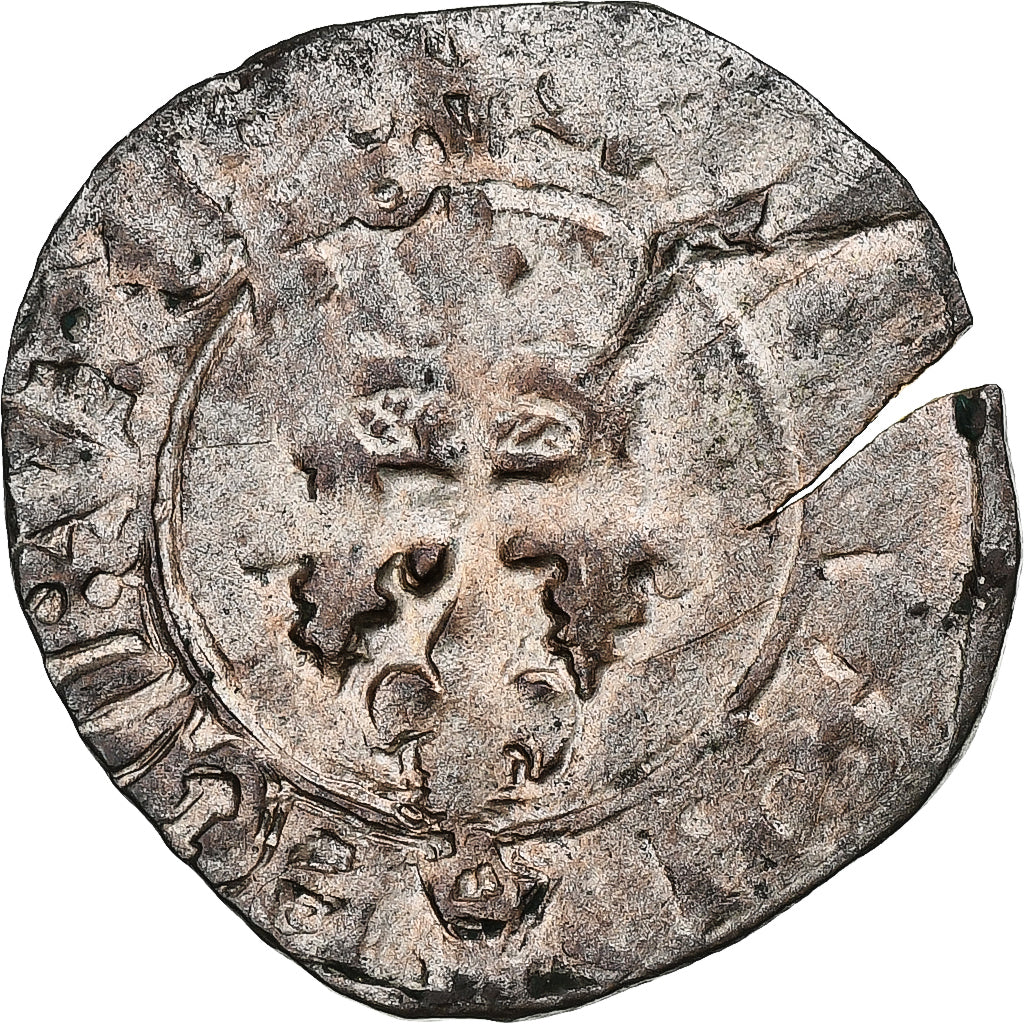 France, Charles VI, Florette, 1380-1422, Uncertain mint, Silver, VF(20-25)