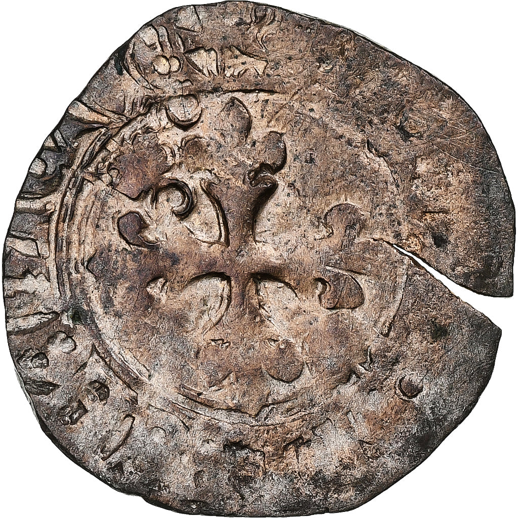 France, Charles VI, Florette, 1380-1422, Uncertain mint, Silver, VF(20-25)