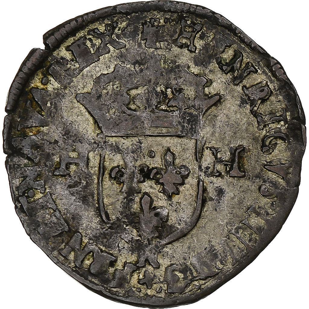 Francia, Henri IV, Douzain aux deux H, 1595, Villeneuve-lès-Avignon, Biglione