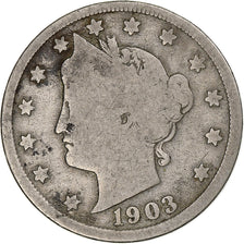 Verenigde Staten, 5 Cents, Liberty Nickel, 1903, Philadelphia, Cupro-nikkel, ZG