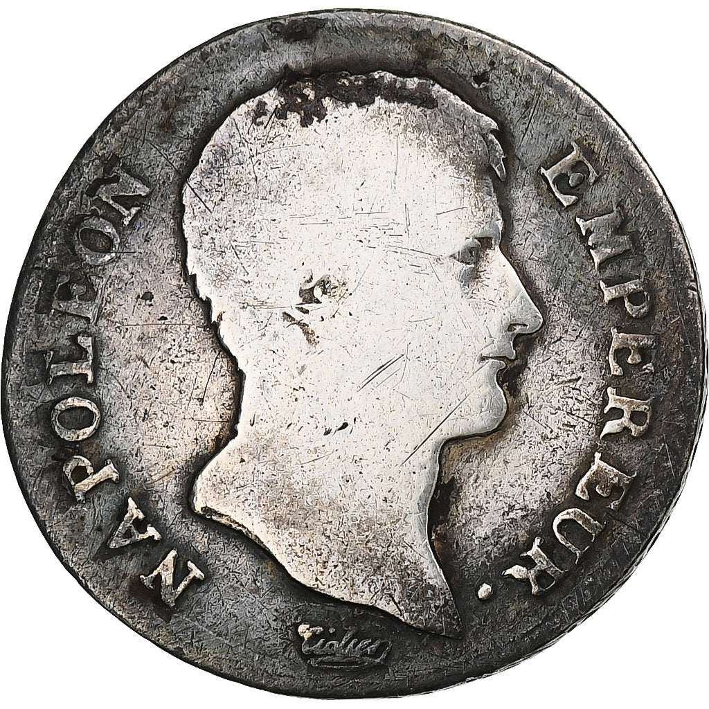 France, Napoleon I, 1 Franc, 1806, Paris, Silver, VG(8-10), Gadoury:444
