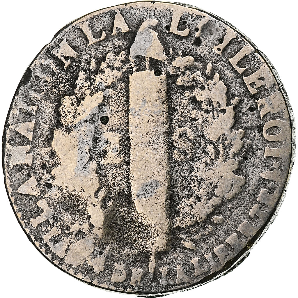 Frankreich, Louis XVI, 2 Sols, 1792 / AN 4, Lille, Kupfer, SGE+, Gadoury:25