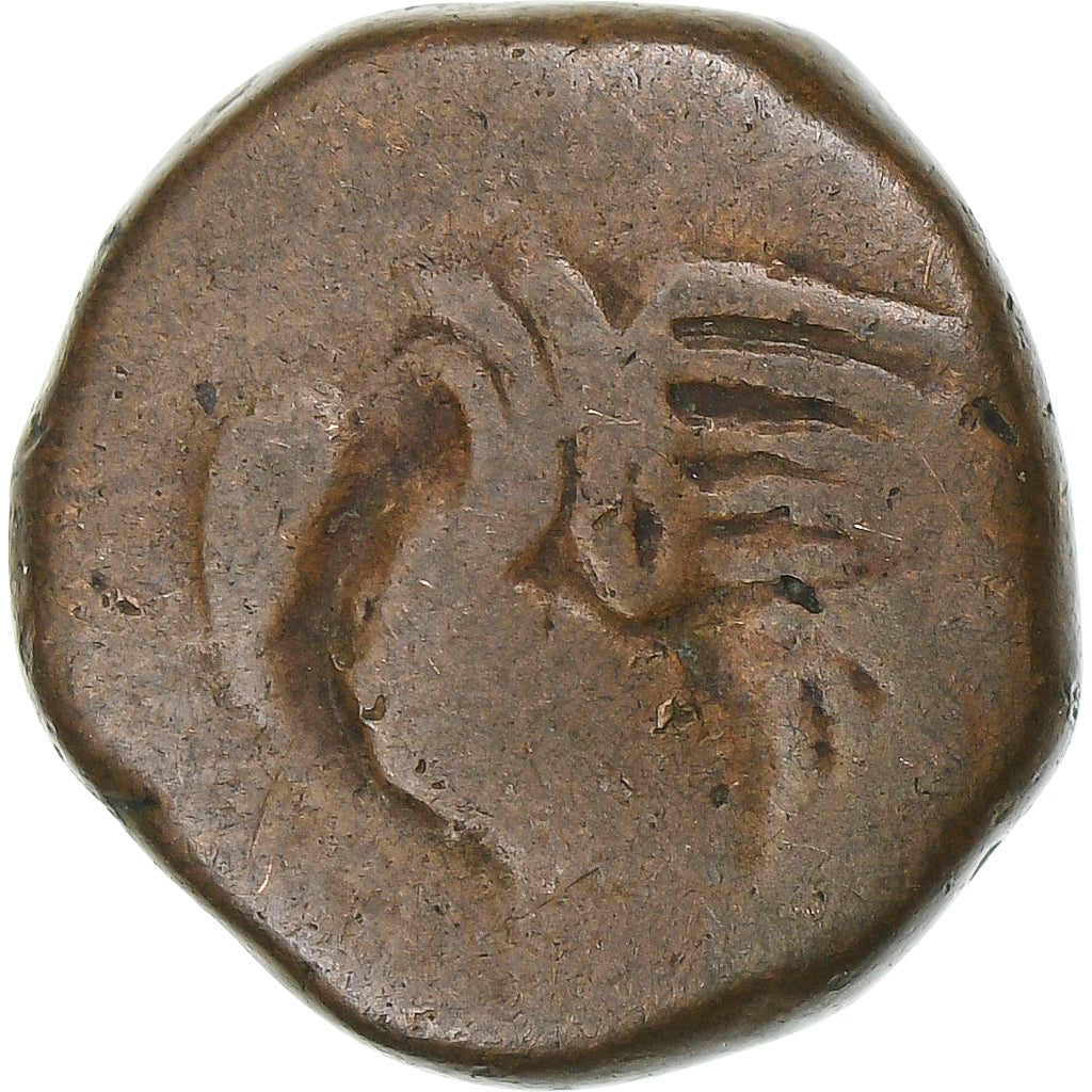 French India, Doudou, (1836), Pondicherry, Coq, Bronze, SGE+