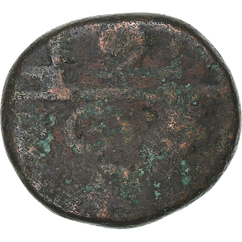 India francesa, Doudou, 1836, Pondicherry, Coq, Bronce, BC+