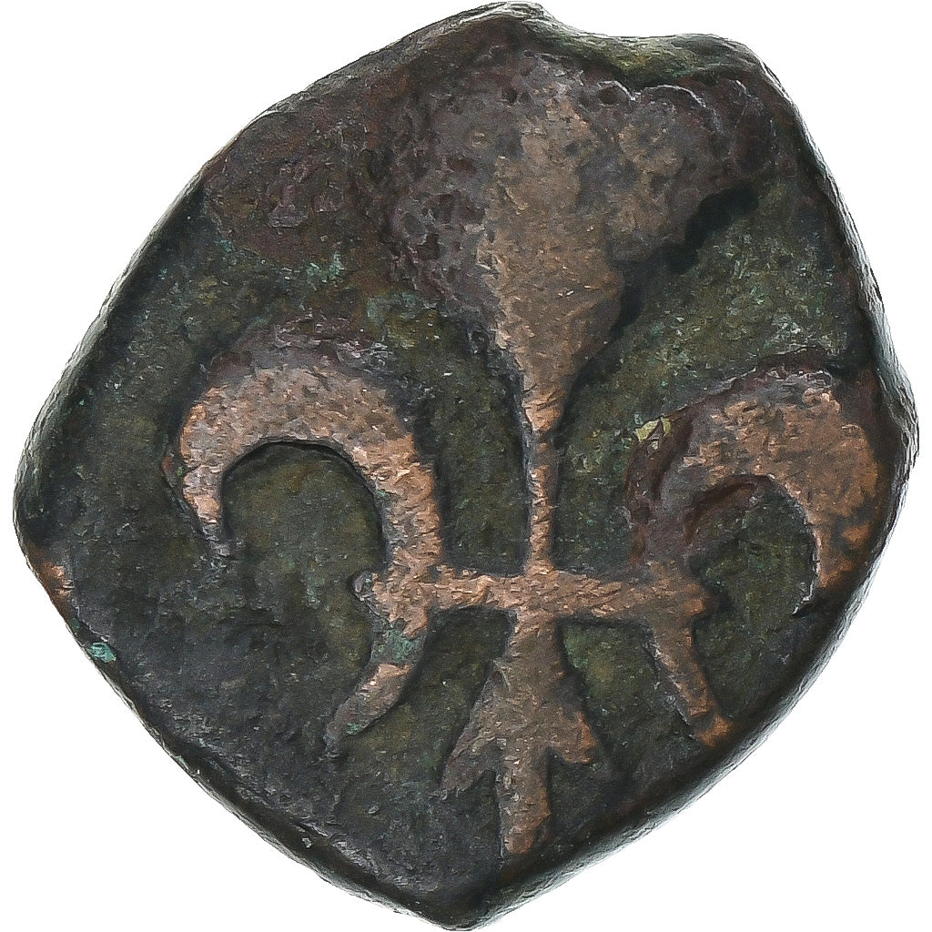 India francese, Louis XV, Doudou, n.d. (1715-1774), Pondicherry, Bronzo, BB