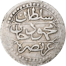 Algeria, Mahmud II, 1/4 Budju, 1823/AH1238, Silver, EF(40-45)