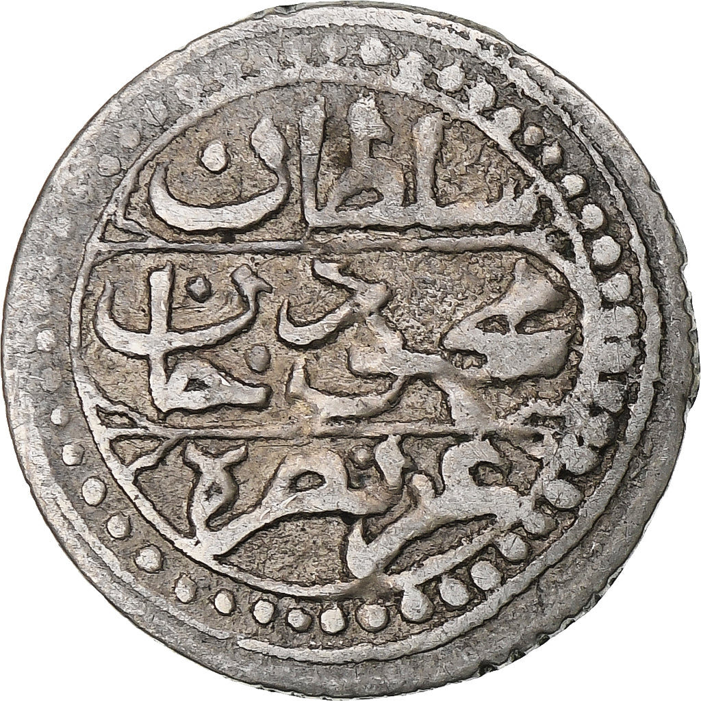 Algeria, Mahmud II, 1/8 Budju, 1829/AH1244, Plata, MBC+