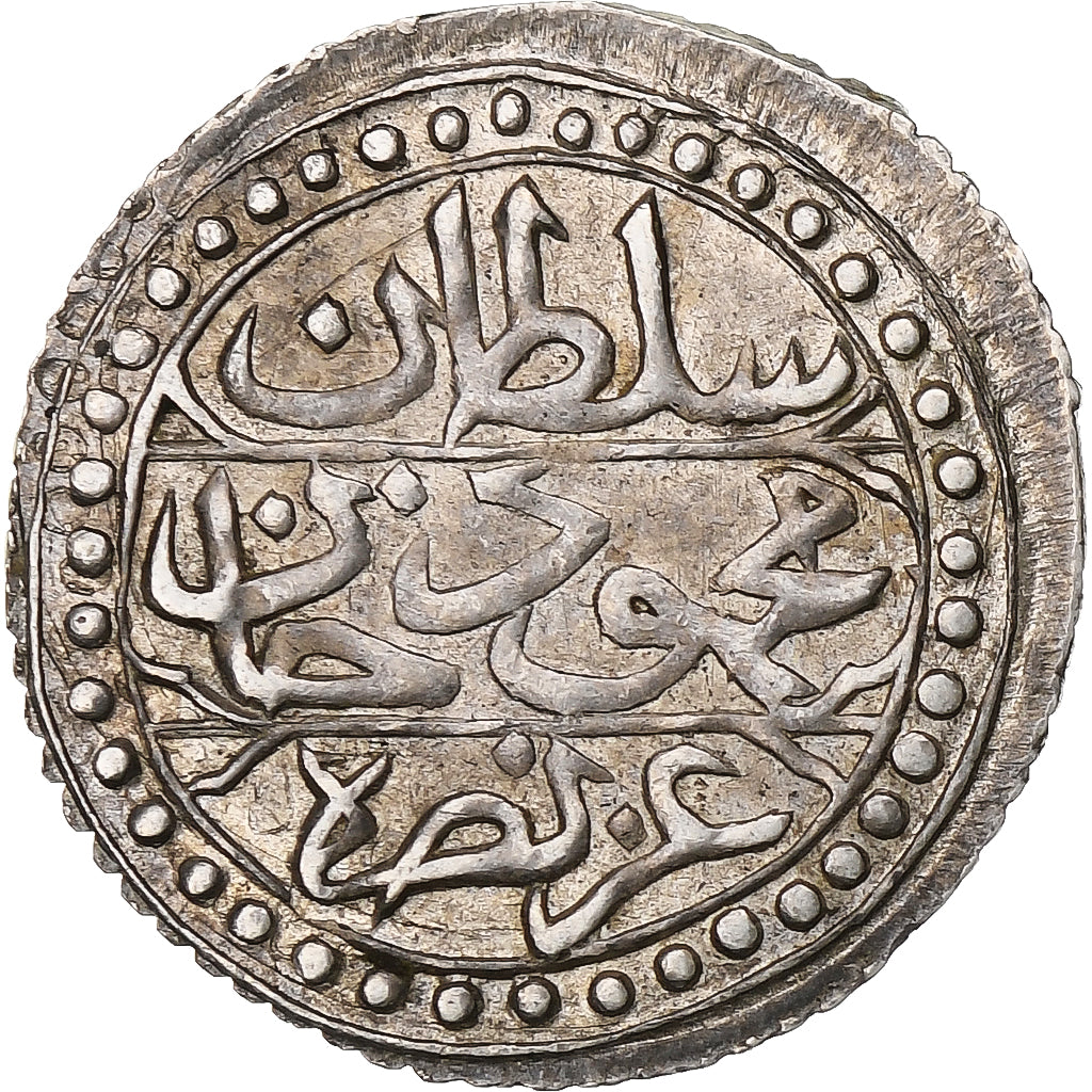 Algérie, Mahmud II, 1/8 Budju, 1822/AH1237, Argent, TTB+