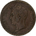 Monaco, Honore V, Decime, 1838, Monaco, Fautée, Bronzen, ZF, Gadoury:MC105