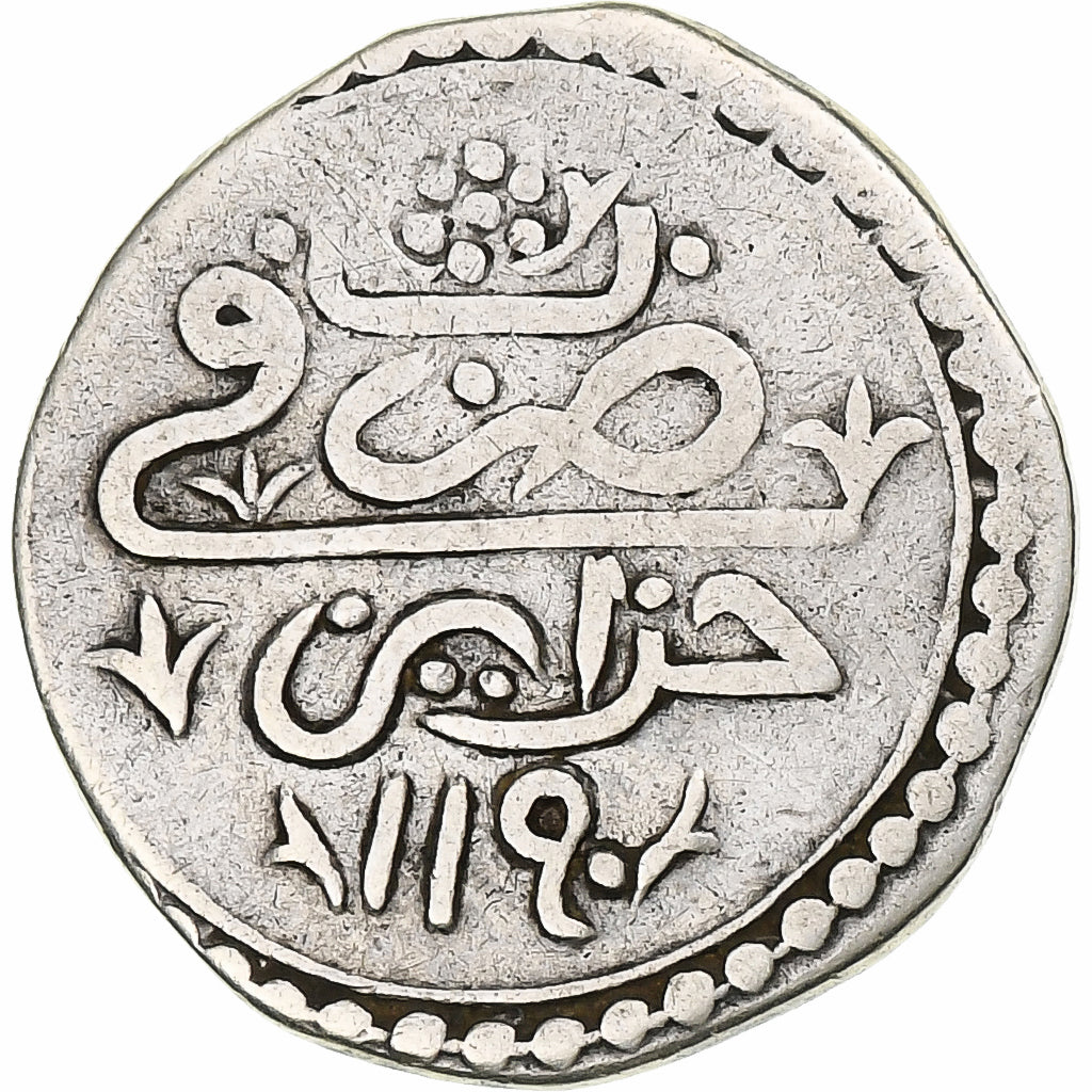 Algeria, Abdul Hamid I, 1/8 Budju, 3 Mazuna, AH 1190 (1776), Silber, SS