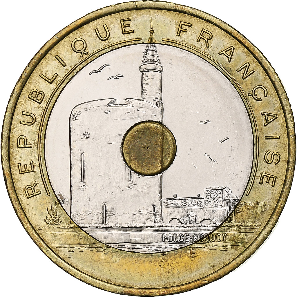 France, 20 Francs, Jeux Méditerranéens, 1993, Paris, Tri-Metallic, MS(60-62)