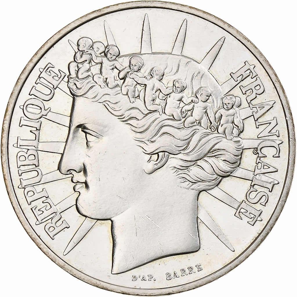 Francia, 100 Francs, Fraternité, 1988, Paris, Argento, SPL, Gadoury:903