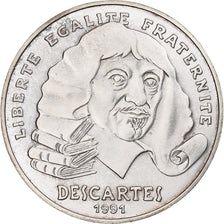 France, 100 Francs, Descartes, 1991, Paris, Silver, MS(60-62), Gadoury:906
