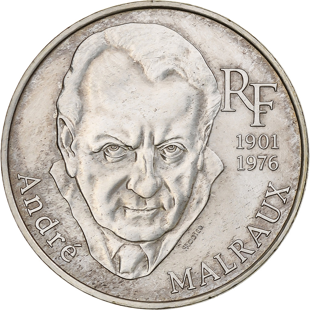 Frankreich, 100 Francs, André Malraux, 1997, Paris, Silber, VZ+, Gadoury:954