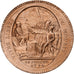 France, Monneron de 5 Sols, 1792 / AN 4, Birmingham, Bronze, EF(40-45)