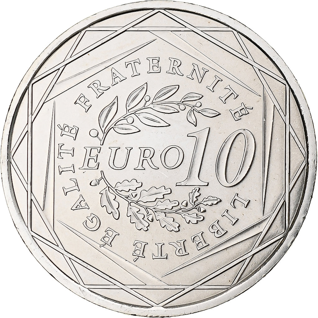 France, 10 Euro, Semeuse, 2009, MDP, Silver, MS(64)