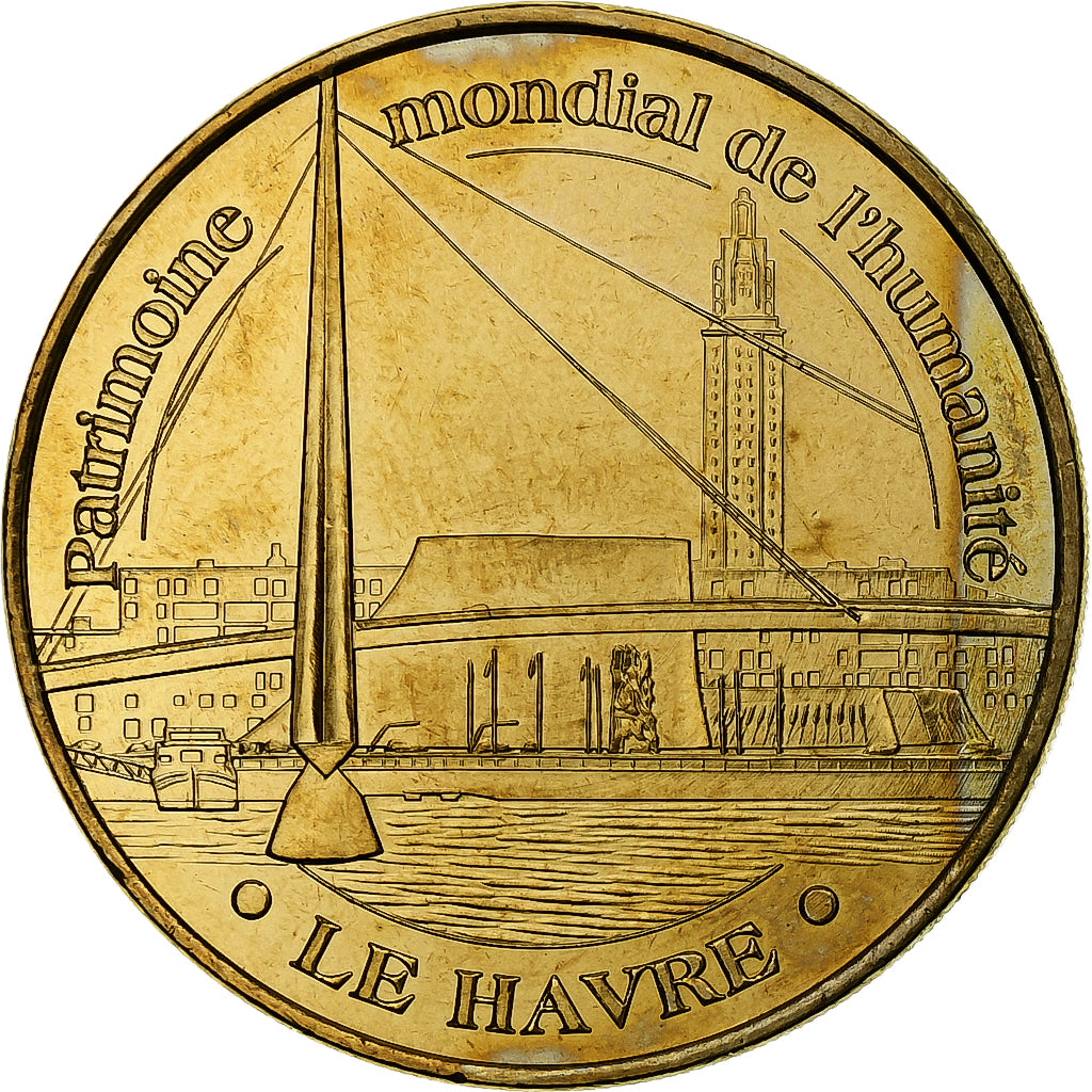 France, Jeton touristique, Le Havre - Patrimoine mondial, 2009, Cupro-nickel
