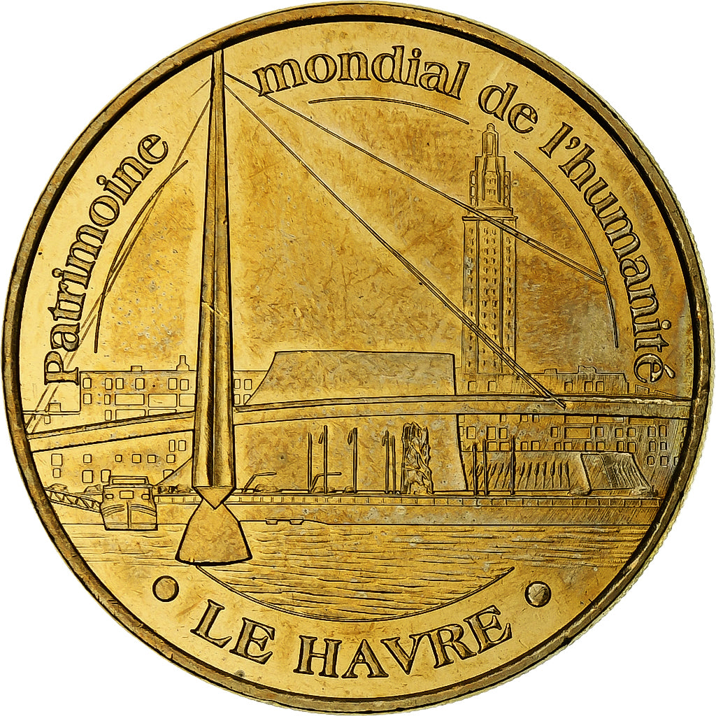 France, Tourist token, Le Havre - Patrimoine mondial, 2009, Copper-nickel