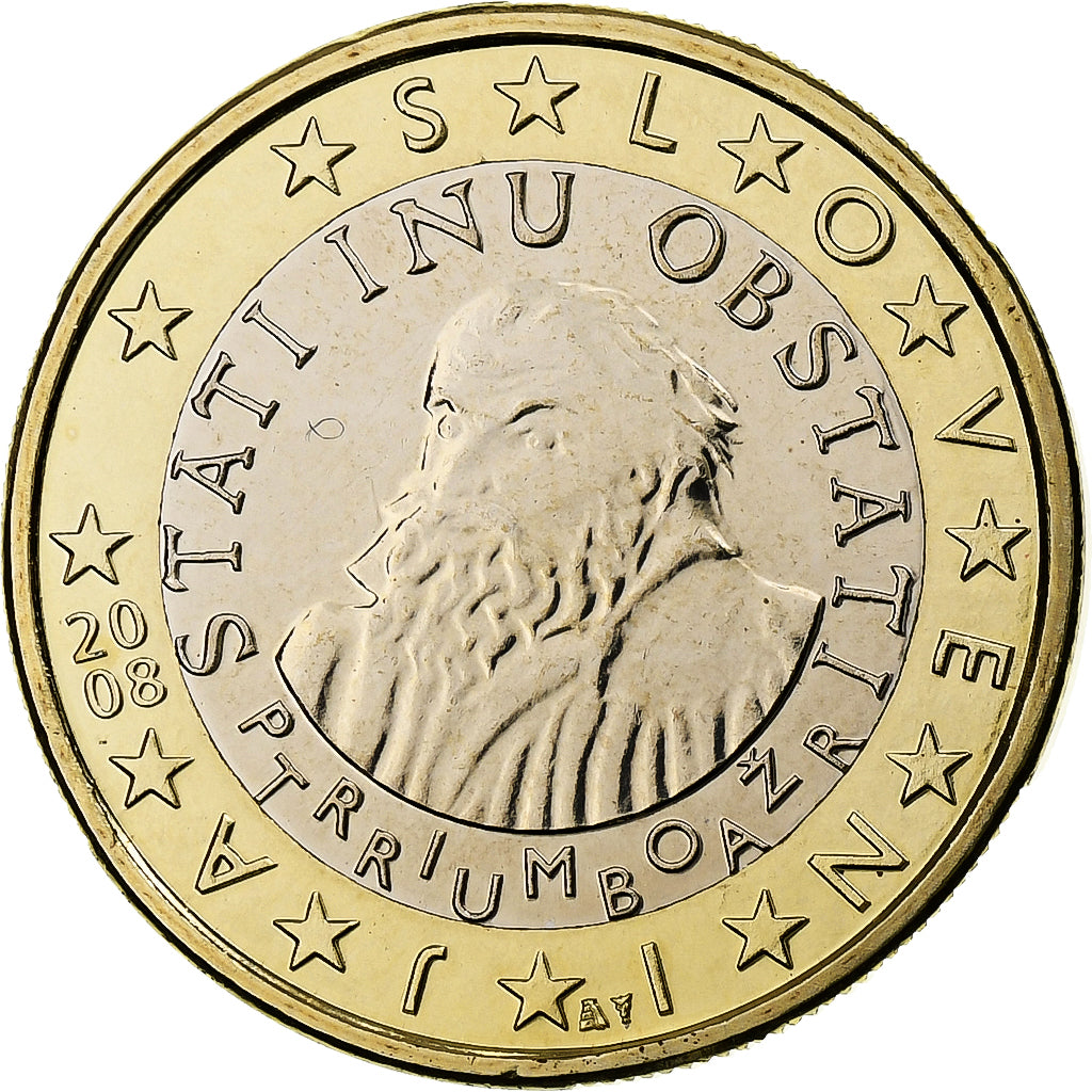 Eslovénia, Euro, BU, 2008, Vantaa, Bimetálico, MS(64), KM:74