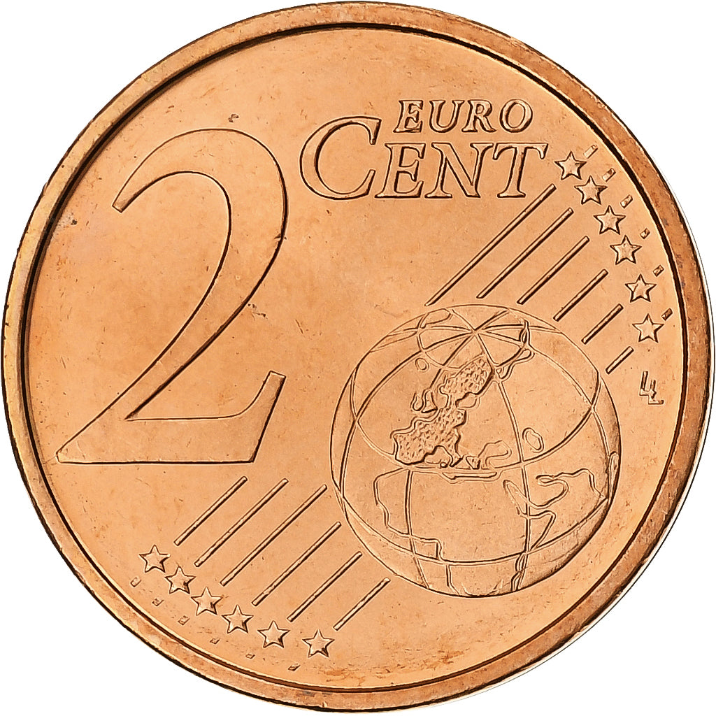 Spain, Juan Carlos I, 2 Euro Cent, 2009, Madrid, Copper Plated Steel, MS(64)