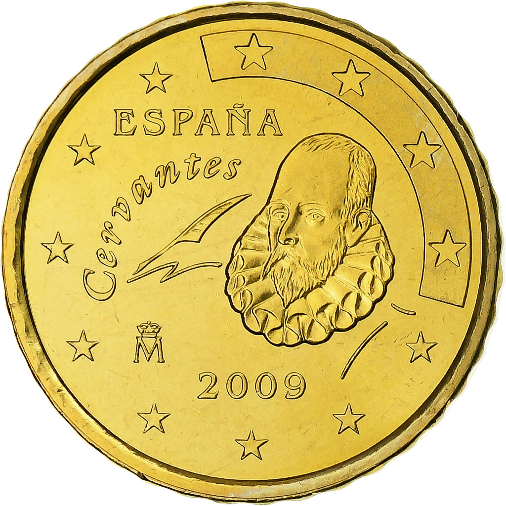 España, Juan Carlos I, 10 Euro Cent, 2009, Madrid, Nordic gold, SC+, KM:1070