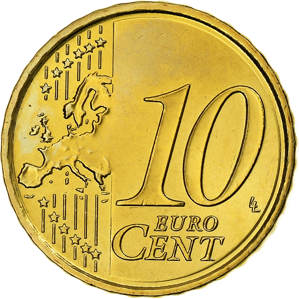 España, Juan Carlos I, 10 Euro Cent, 2009, Madrid, Nordic gold, SC+, KM:1070