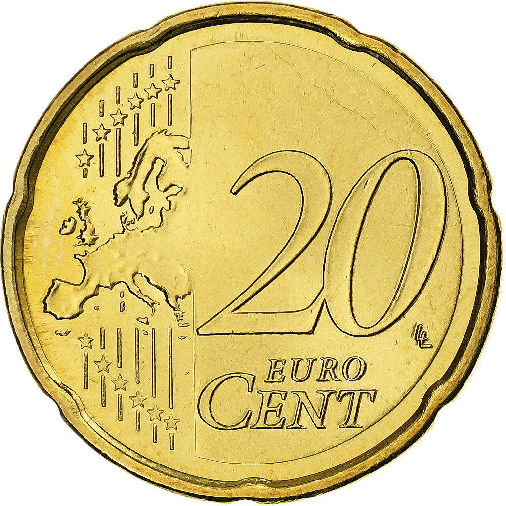 Spagna, Juan Carlos I, 20 Euro Cent, 2009, Madrid, Nordic gold, SPL+, KM:1071