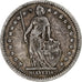 Suiza, Franc, Helvetia, 1913, Bern, Plata, MBC