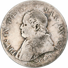 Vatican, PAPAL STATES, Pius IX, Lira, 1866, Rome, Silver, VF(20-25)