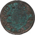 France, Louis XIII, Double Tournois, 1639, La Rochelle, Copper, VF(20-25)