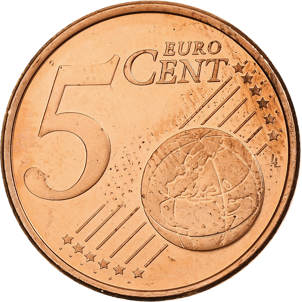 Finlandia, 5 Euro Cent, Proof, 2003, Vantaa, Miedź platerowana stalą, MS(64)