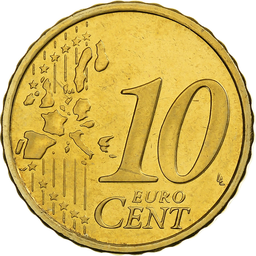 Finlandia, 10 Euro Cent, Proof, 2003, Vantaa, Nordic gold, MS(64), KM:101