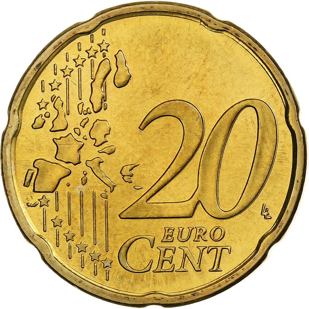 Finlandia, 20 Euro Cent, Proof, 2003, Vantaa, Nordic gold, MS(64), KM:102