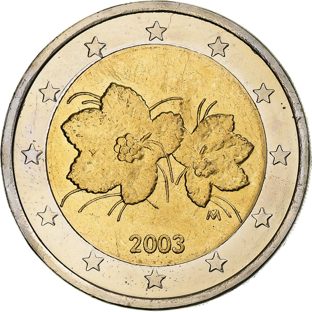 Finlandia, 2 Euro, Proof, 2003, Vantaa, Bimetaliczny, MS(64), KM:105