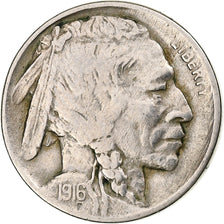 Estados Unidos da América, 5 Cents, Buffalo, 1916, Philadelphia, Níquel