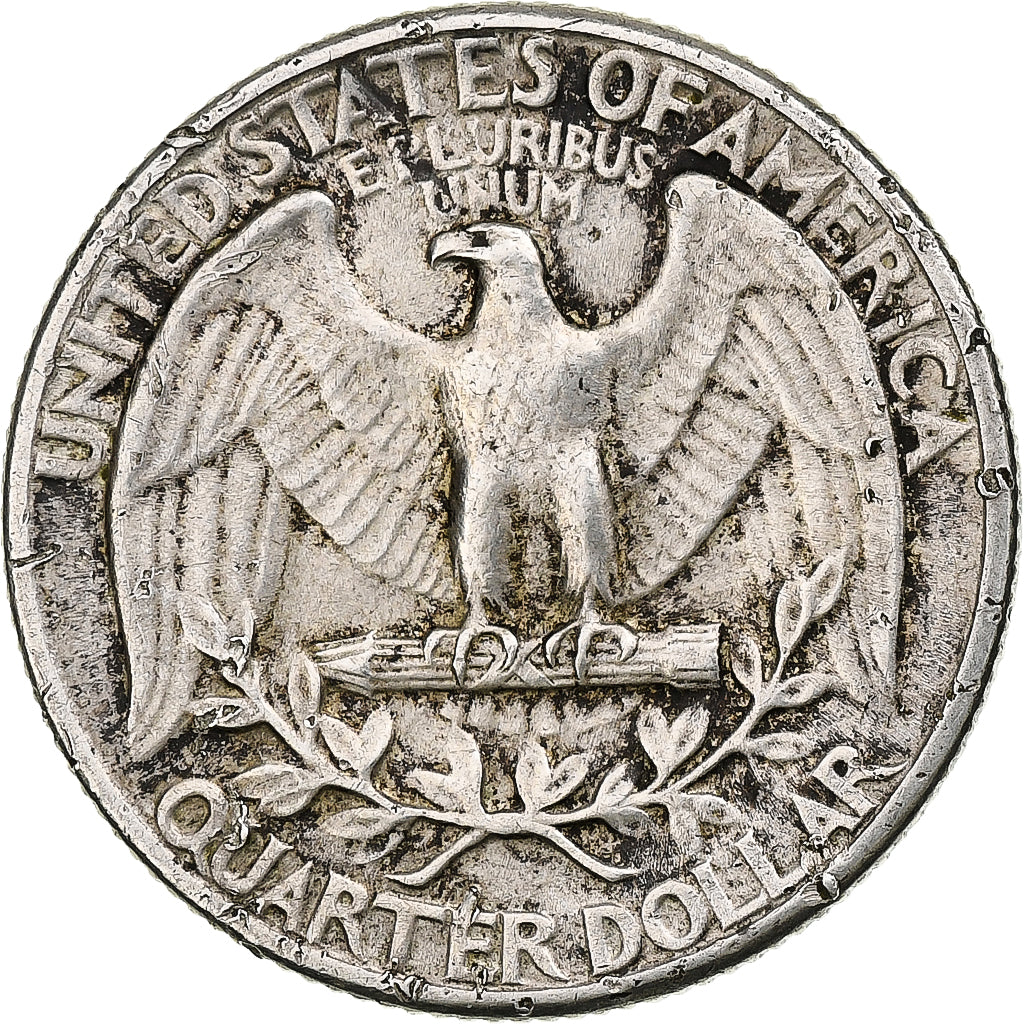 United States, Quarter, Washington, 1942, Philadelphia, Silver, AU(50-53)