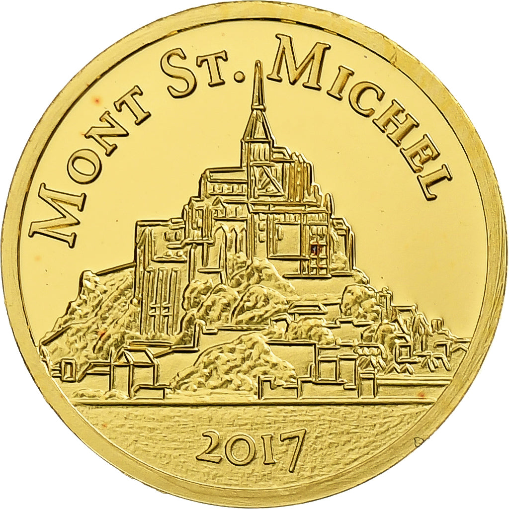 Mali, 100 Francs CFA, Mont Saint-Michel, 2017, FS, Oro, FDC